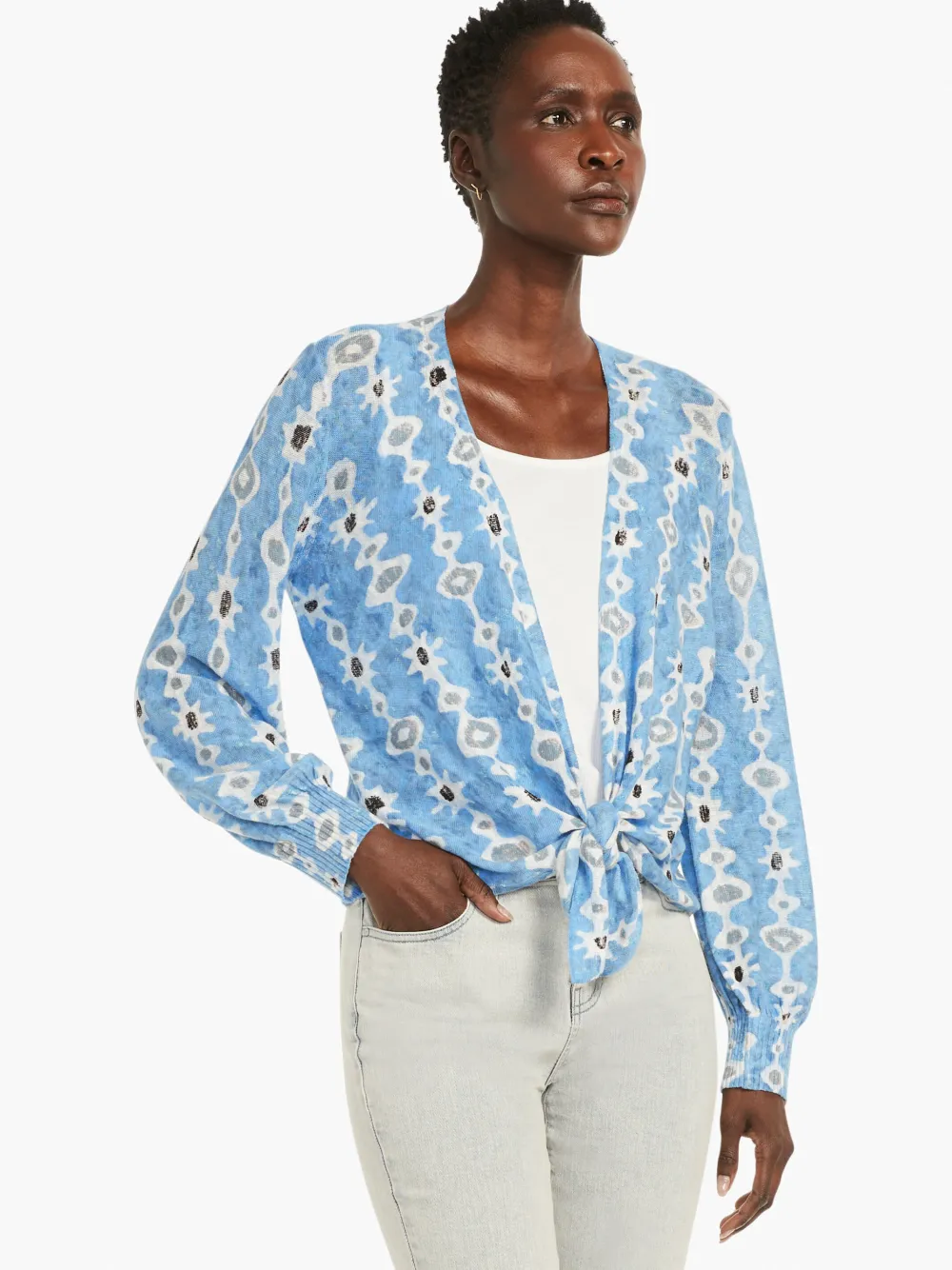 Outlet NIC+ZOE Falling Jewels Cardigan Blue Multi