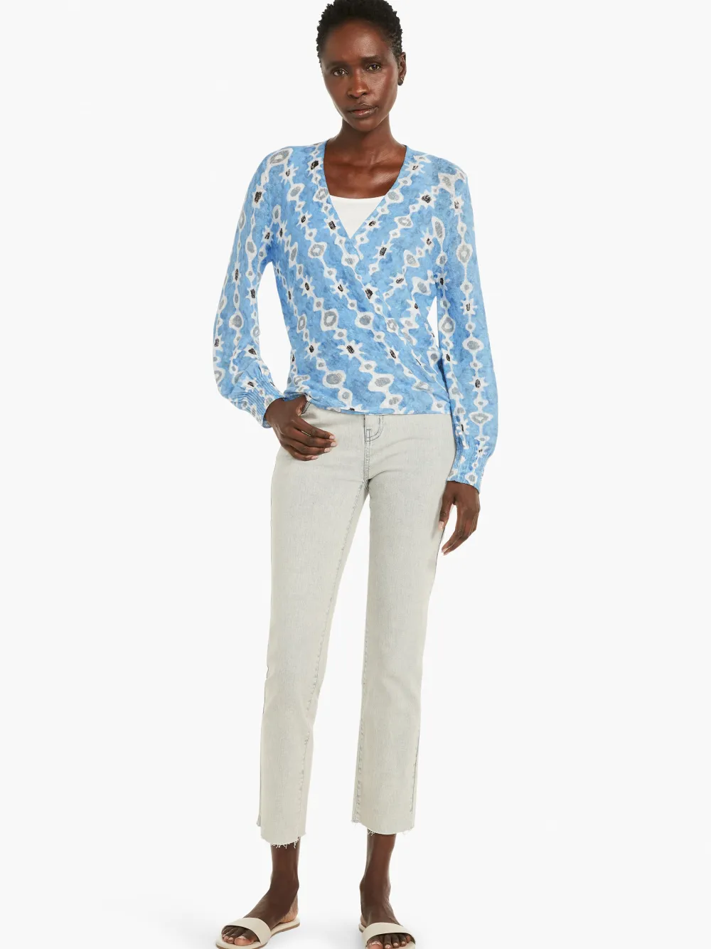 Sale NIC+ZOE Falling Jewels Cardigan Blue Multi