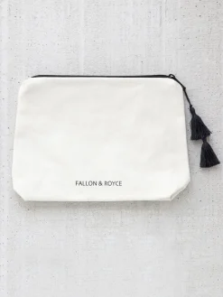 Outlet NIC+ZOE Fallon & Royce Canvas Bikini Bag Weekend Black/White