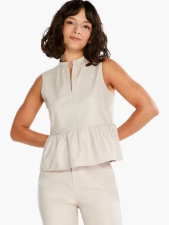 New NIC+ZOE Faux Leather Swing Top Cobblestone
