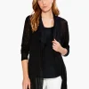 Outlet NIC+ZOE Featherweight Drape Cardigan Black Onyx