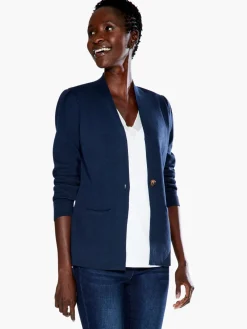 Best NIC+ZOE Femme Sleeve Jacket Dark Indigo