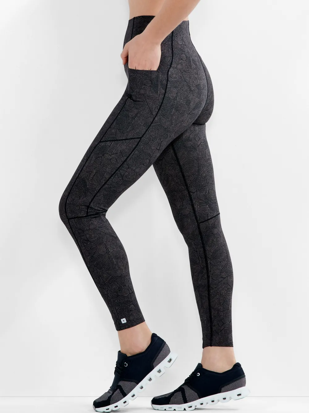Shop NIC+ZOE Flexfit Batik Geo 7/8 Pocket Legging Neutral Multi