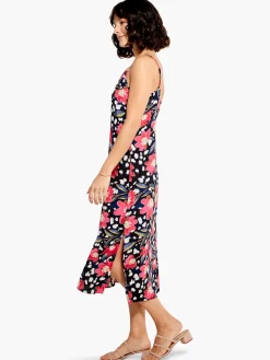 Discount NIC+ZOE Flower Burst Slip Dress Pink Multi