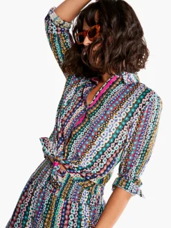 Store NIC+ZOE Flower Field Crinkle Shirt Pink Multi