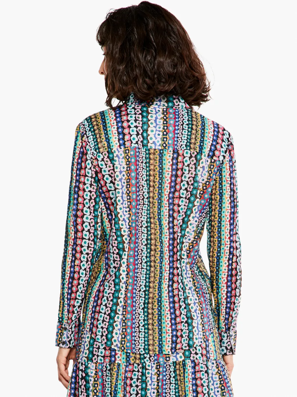 Store NIC+ZOE Flower Field Crinkle Shirt Pink Multi