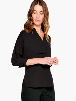 Best Sale NIC+ZOE Flowing Ease Blouse Black Onyx