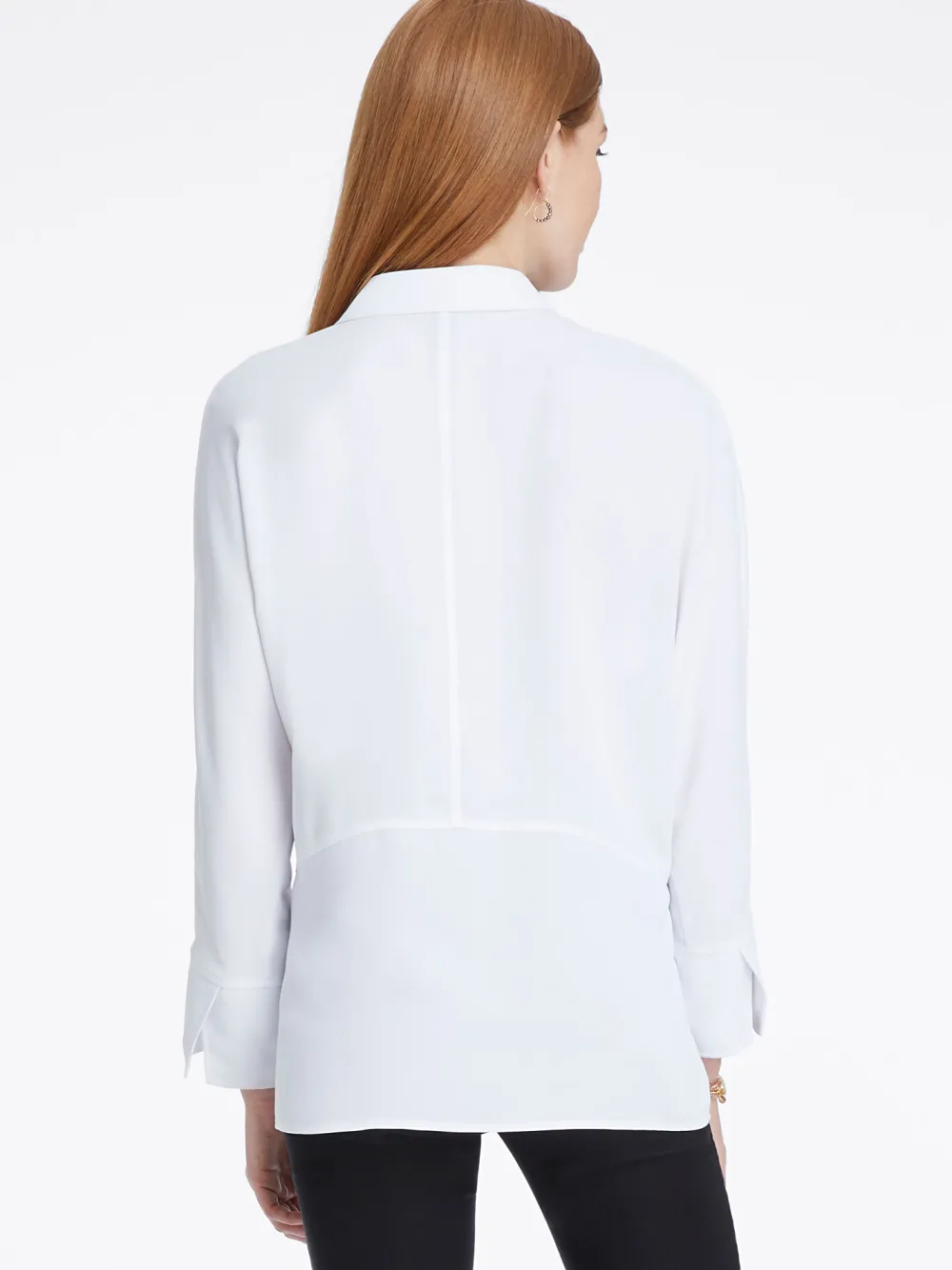 Outlet NIC+ZOE Flowing Ease Blouse Paper White