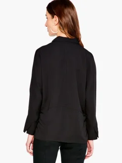 Best Sale NIC+ZOE Flowing Ease Blouse Black Onyx