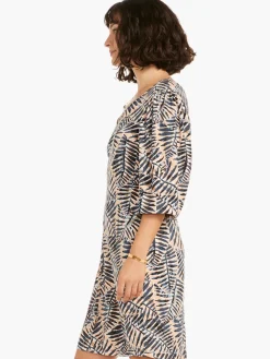 New NIC+ZOE Flowing Ferns Dress Neutral Multi