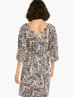 New NIC+ZOE Flowing Ferns Dress Neutral Multi