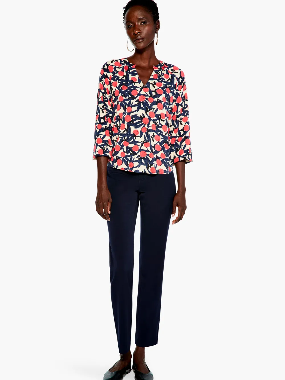 Flash Sale NIC+ZOE Fresh Squeeze Top Orange Multi