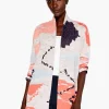 Online NIC+ZOE Fringe Forward Jacket Orange Multi