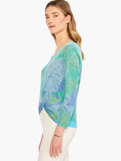 Flash Sale NIC+ZOE Full Bloom Sweater Blue Multi