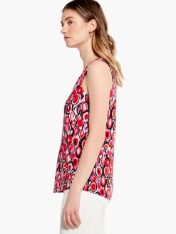 Outlet NIC+ZOE Geo Pane Tank Red Multi