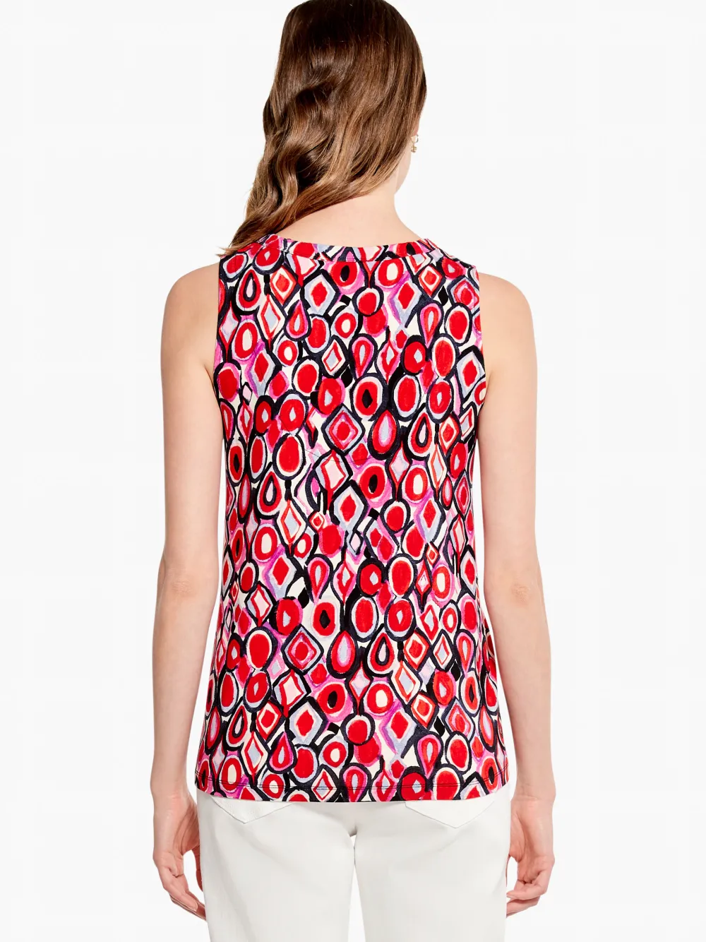 Outlet NIC+ZOE Geo Pane Tank Red Multi