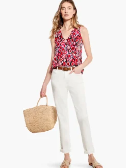 Outlet NIC+ZOE Geo Pane Tank Red Multi