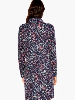 New NIC+ZOE Glowing Sunset Dress Indigo Multi