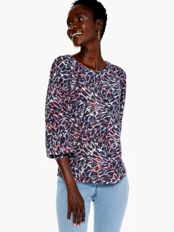 Cheap NIC+ZOE Glowing Sunset Top Indigo Multi