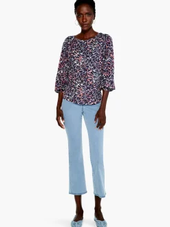 Cheap NIC+ZOE Glowing Sunset Top Indigo Multi