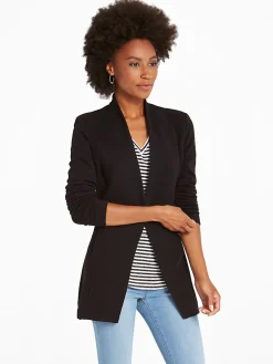 Cheap NIC+ZOE Grace Knit Jacket Black Onyx