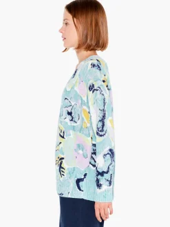 Discount NIC+ZOE Greenhouse Garden Sweater Green Multi