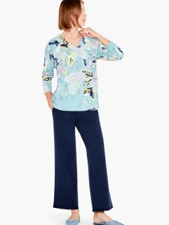 Discount NIC+ZOE Greenhouse Garden Sweater Green Multi