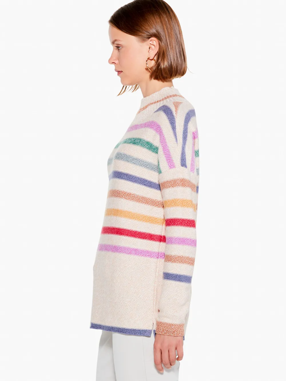 Best Sale NIC+ZOE Happy Hues Sweater Neutral Multi