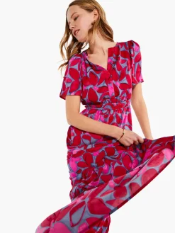 Flash Sale NIC+ZOE Happy Splash Dress Pink Multi