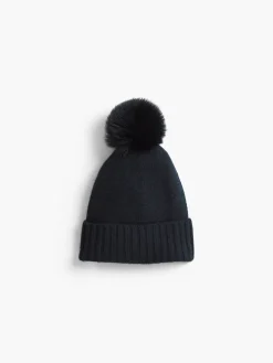 Hot NIC+ZOE Hat Attack - Cashmere Pom Hat Black