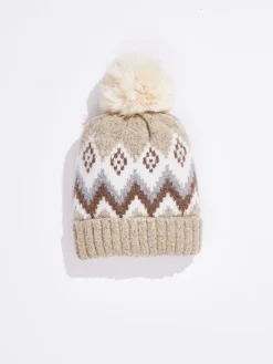 Store NIC+ZOE Hat Attack - Fair Isle Beanie Neutral