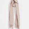 Clearance NIC+ZOE Hat Attack - Stitched Plaid Scarf Stone