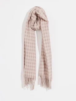 Clearance NIC+ZOE Hat Attack - Stitched Plaid Scarf Stone