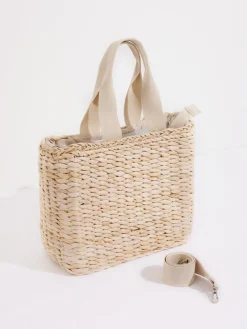 Sale NIC+ZOE Hat Attack - Straw Cooler Tote Natural