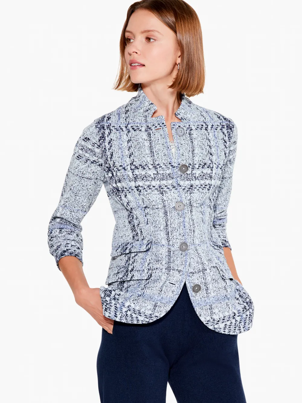 Sale NIC+ZOE Icicle Blazer Blue Multi