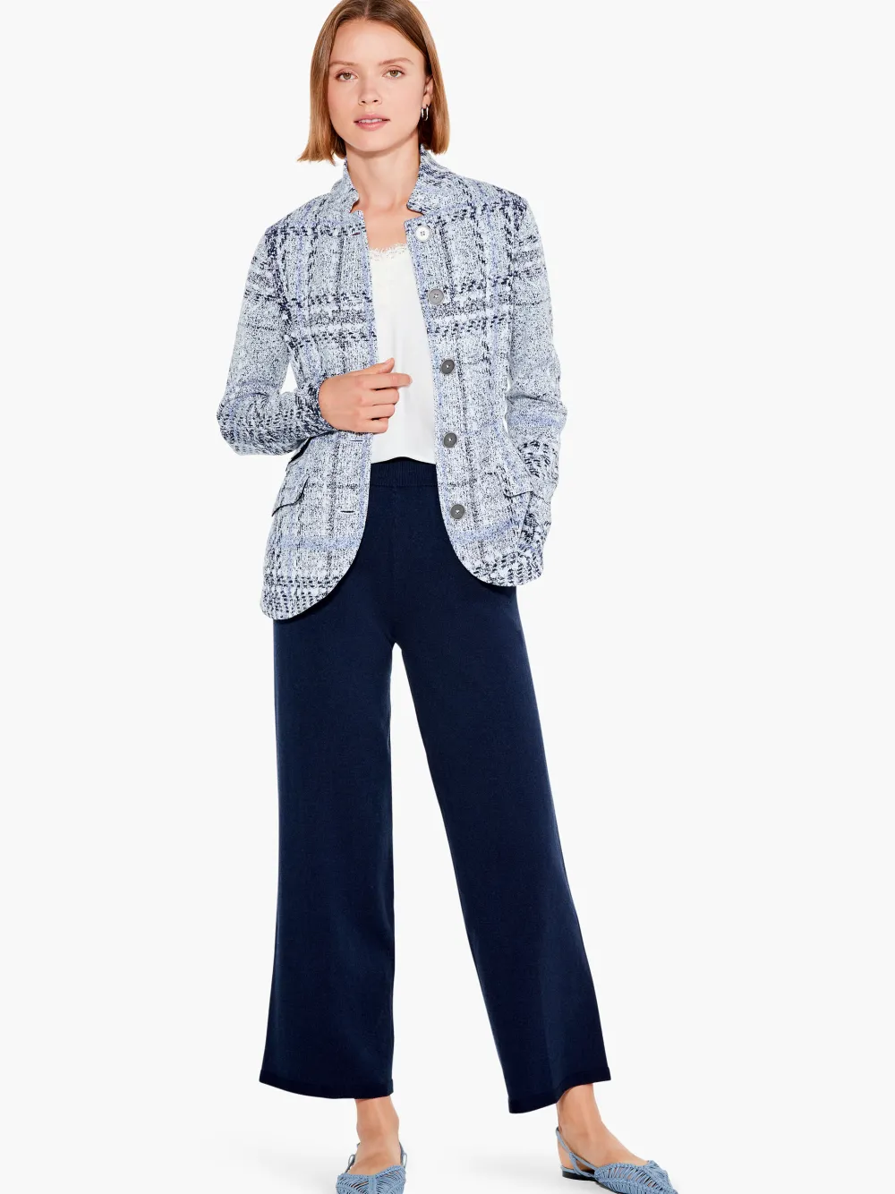 Sale NIC+ZOE Icicle Blazer Blue Multi