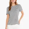 Best Sale NIC+ZOE In Line Twist Tee White Multi