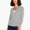 Discount NIC+ZOE In Line 4-Way Cardigan White Multi