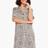 Outlet NIC+ZOE Inky Dots Dress White Multi