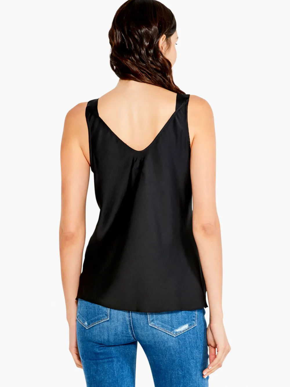 Fashion NIC+ZOE Lace Cami Tank Black Onyx