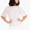 Cheap NIC+ZOE Lacy Ways Top Sandshell
