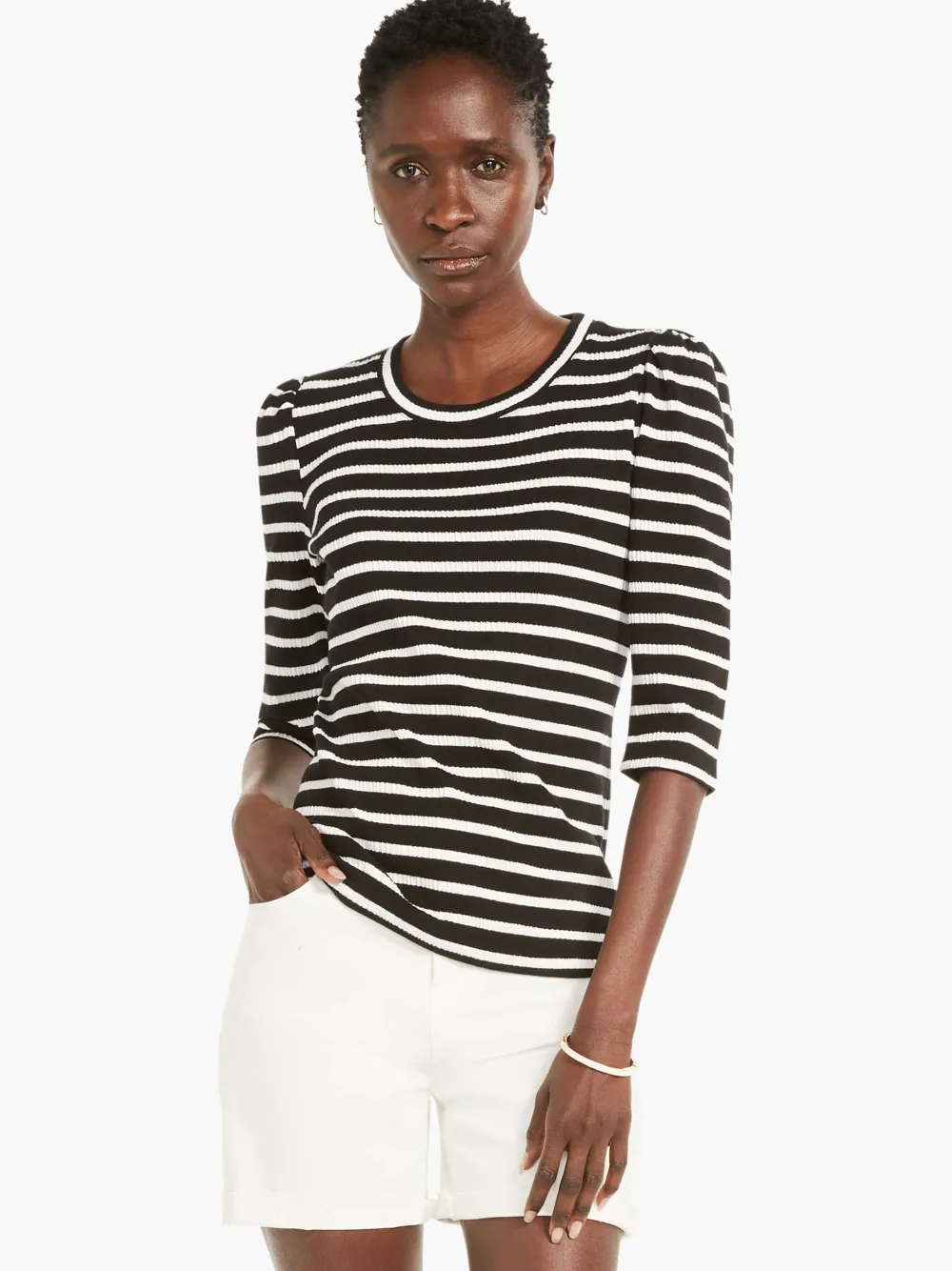 Online NIC+ZOE Late Sunset Tee Black Multi