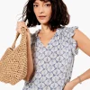 Cheap NIC+ZOE Lilipad Blues Tank Blue Multi