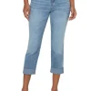 Store NIC+ZOE Liverpool - Charlie Crop With Rolled Hem Light Wash