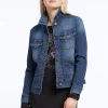 Discount NIC+ZOE Liverpool - Denim Jacket Deep Denim