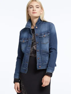 Discount NIC+ZOE Liverpool - Denim Jacket Deep Denim