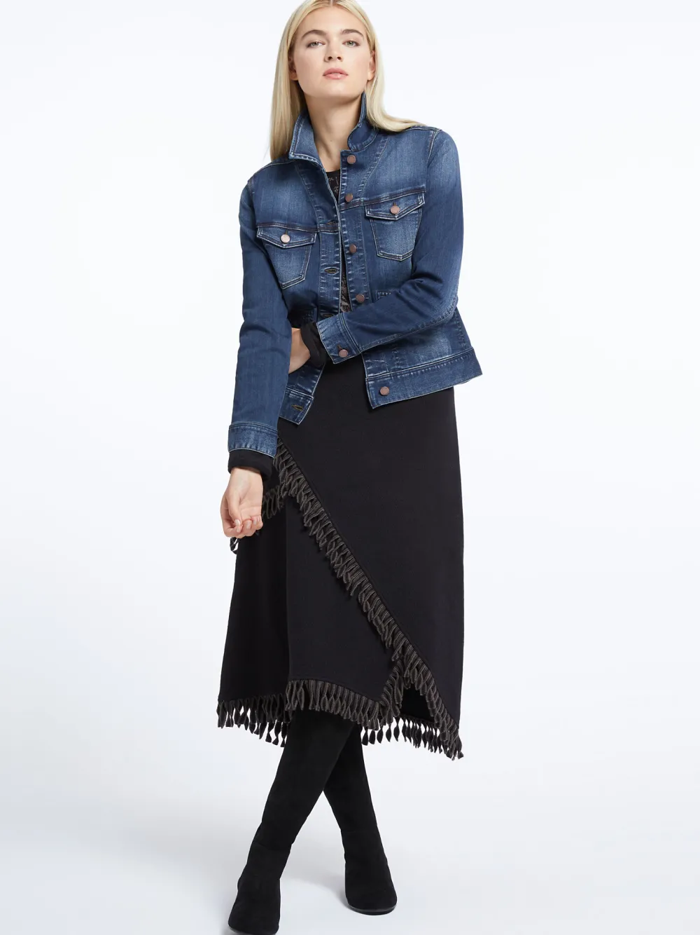 Discount NIC+ZOE Liverpool - Denim Jacket Deep Denim