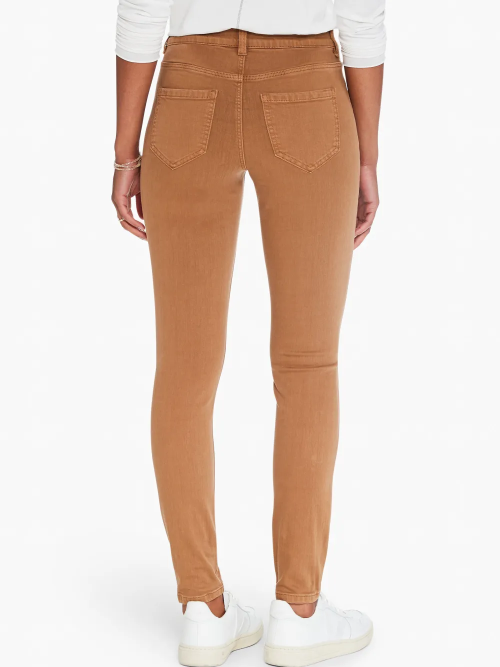 New NIC+ZOE Liverpool - Gia Glider Tan Skinny Jean Warm Tan
