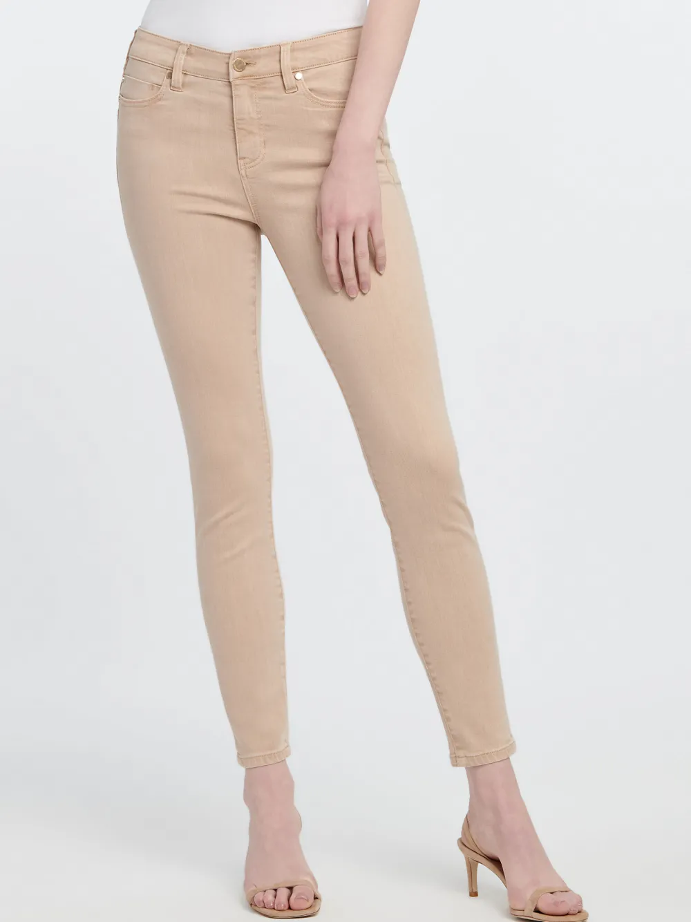 Fashion NIC+ZOE Liverpool - Piper Hugger Ankle Skinny Jean Bleached Copper