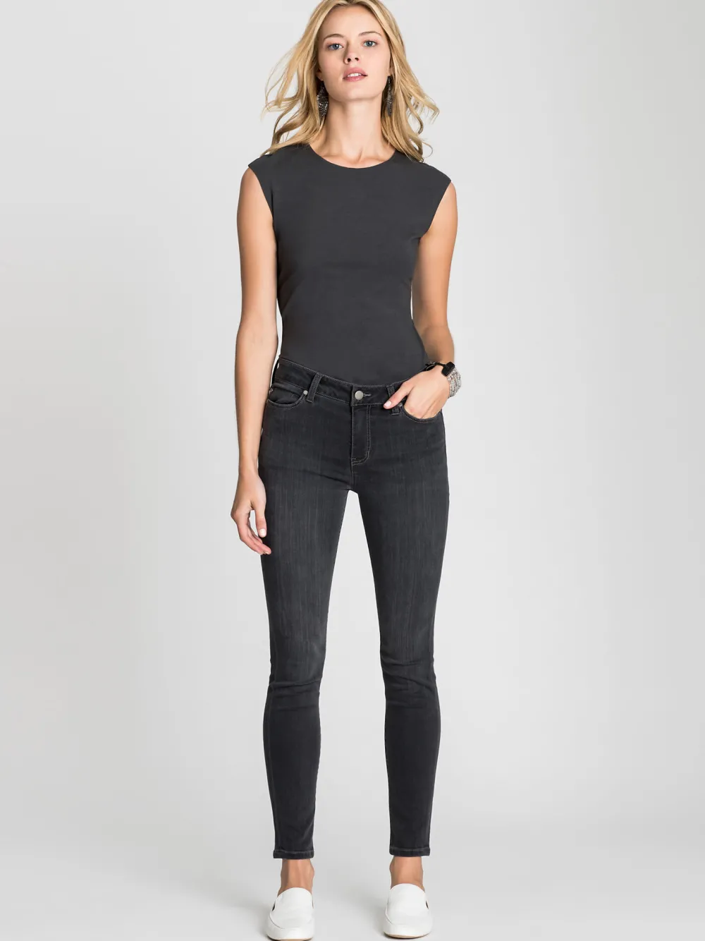 Cheap NIC+ZOE Liverpool Abby Skinny Jean Black
